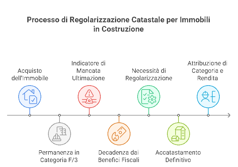 Cosa significa restare in categoria catastale F/3 oltre tre anni dalla data dell’atto: possibili rischi di decadenza delle agevolazioni prima casa e necessità di aggiornamento DOCFA