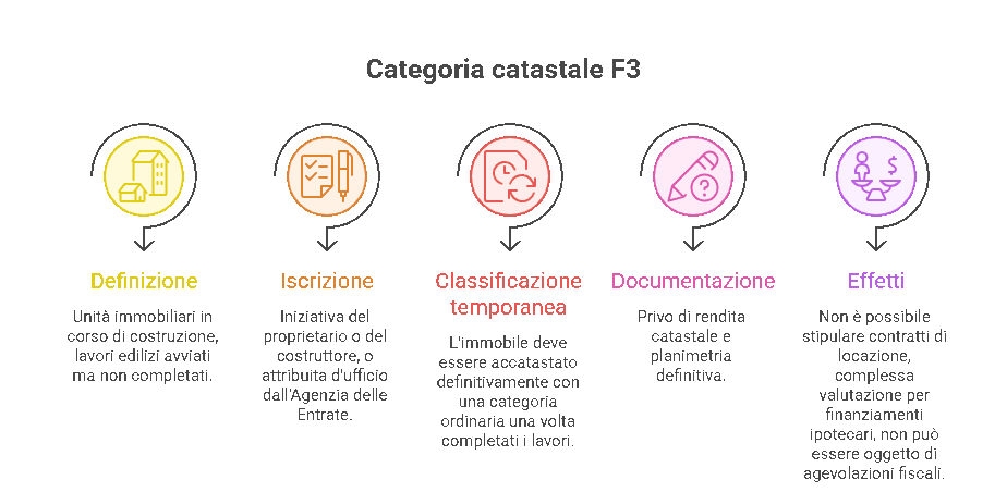 Categoria catastale F/3: definizione e caratteristiche degli immobili in corso di costruzione privi di rendita catastale e non ancora accatastati in via definitiva